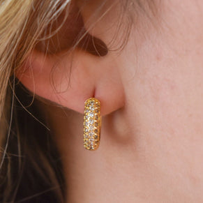 Miami Studded Hoops
